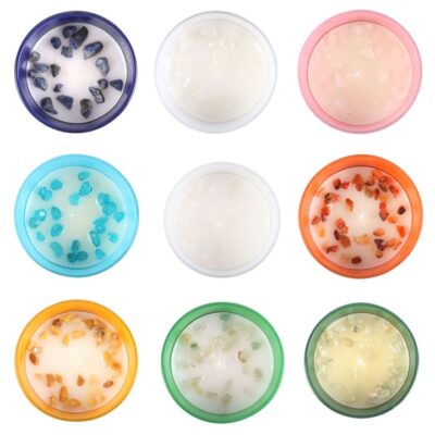 Alternative view of Set of 12 Zodiac Gemstone Candles