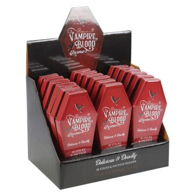Alternative view of Set of 18 Vampire Blood Incense Stick Packs with Coffin Holder
