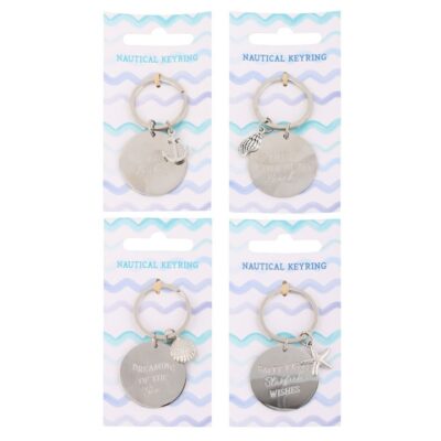 Alternative view of Set of 24 Nautical Keyrings on Display