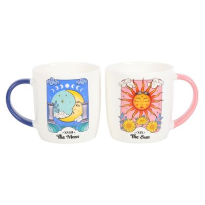 Alternative view of Sun and Moon Celestial Mug Set