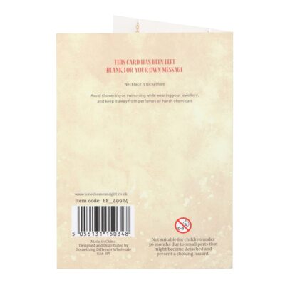 Alternative view of Toadstool Charm Necklace Card