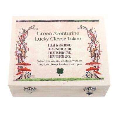 Alternative view of Set of 24 Lucky Clover Sentiment Stones