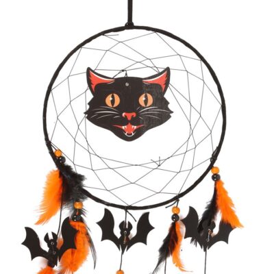 Alternative view of Black Cat Halloween Dreamcatcher
