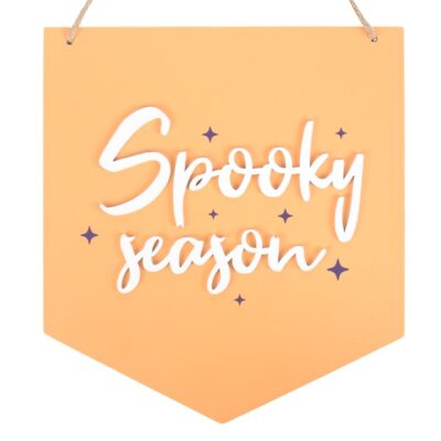 Alternative view of Orange Spooky Season Hanging Sign