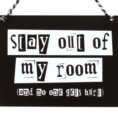 Alternative view of Stay Out of My Room Hanging Sign