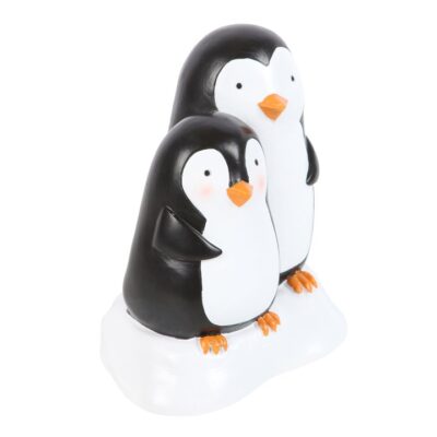 Alternative view of Snuggle Season Resin Penguin Ornament