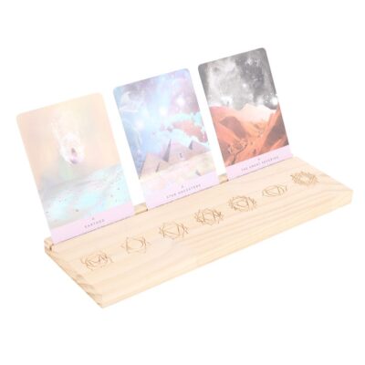 Alternative view of Natural Seven Chakras Tarot Card Stand