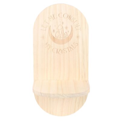 Alternative view of Natural Let Me Consult My Crystals Altar Shelf