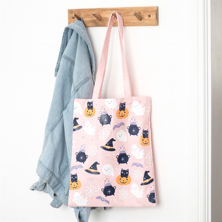 Cute Halloween Print Polycotton Tote Bag - Image 5