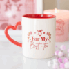 For My Best-Tea Mug with Heart Handle