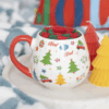 Nostalgic Christmas Print Mug and Socks Set