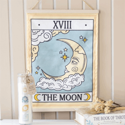 The Moon Vintage Tarot Wall Hanging