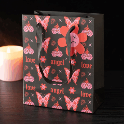 23cm Medium Flaming Butterfly Gift Bag