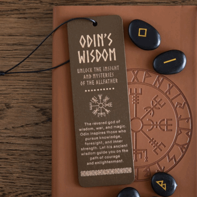 Odin's Wisdom Wooden Bookmark