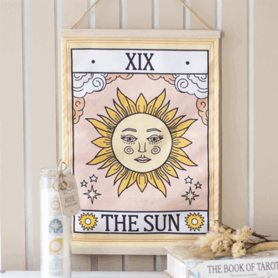 The Sun Vintage Tarot Wall Hanging