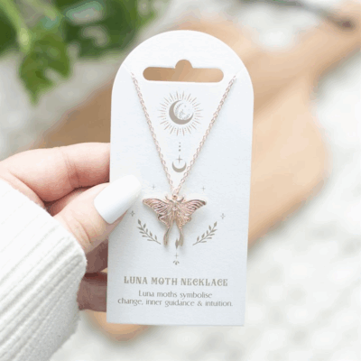 Luna Moth Pendant Necklace