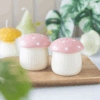 Pink Mushroom Salt and Pepper Shakers