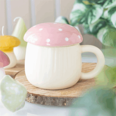 Pink Mushroom Mug