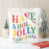Holly Jolly Christmas Polyester Tote Bag