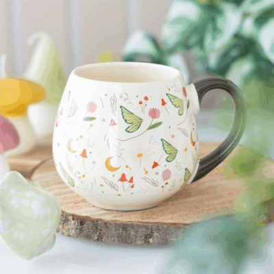 Fairy Folklore Print Rounded Mug