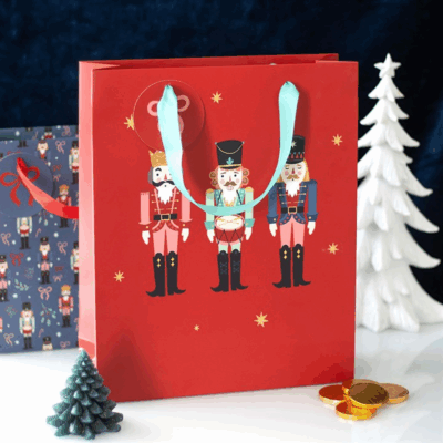 33cm Red Nutcracker Gift Bag