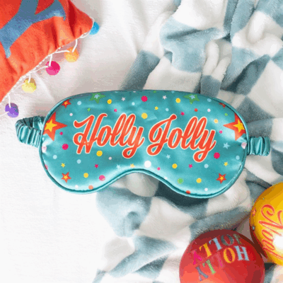 Holly Jolly Satin Sleep Mask